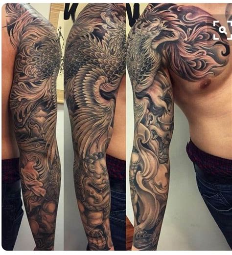 phoenix tattoo homme|109 Best Phoenix Tattoos for Men 